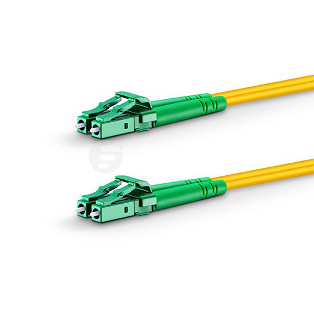 lc apc to lc apc duplex 2.0mm pvc ofnr single mode fiber optic patch cable cord 1