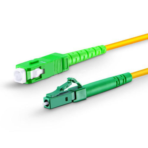 lc apc to sc apc simplex single mode pvc ofnr fiber optic patch cable cord 1