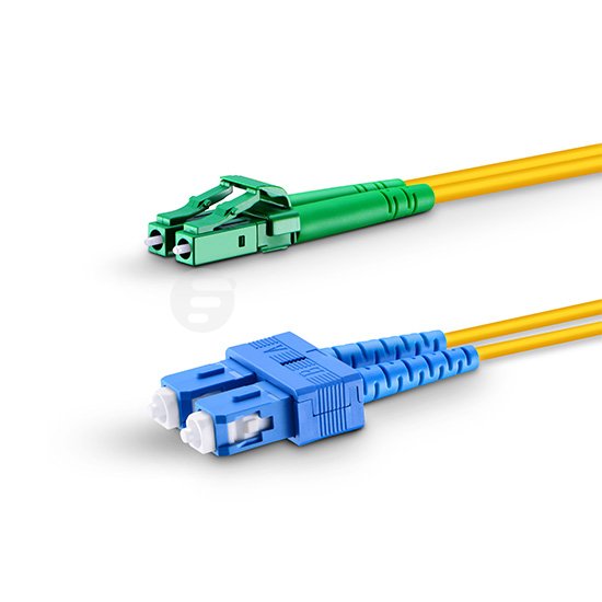 lc apc to sc upc duplex singlemode pvc ofnr fiber optic patch cable cord 1