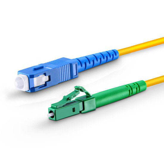 lc apc to sc upc simplex single mode pvc ofnr fiber optic patch cable cord 1