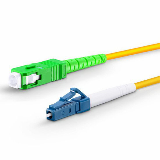 lc upc to sc apc simplex single mode pvc ofnr fiber optic patch cable cord 1