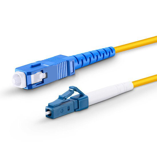 lc upc to sc upc simplex single mode pvc ofnr fiber optic patch cable cord